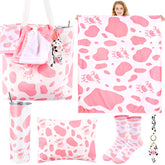 Chic Charm 6-Piece Cow Print Gift Set for Women