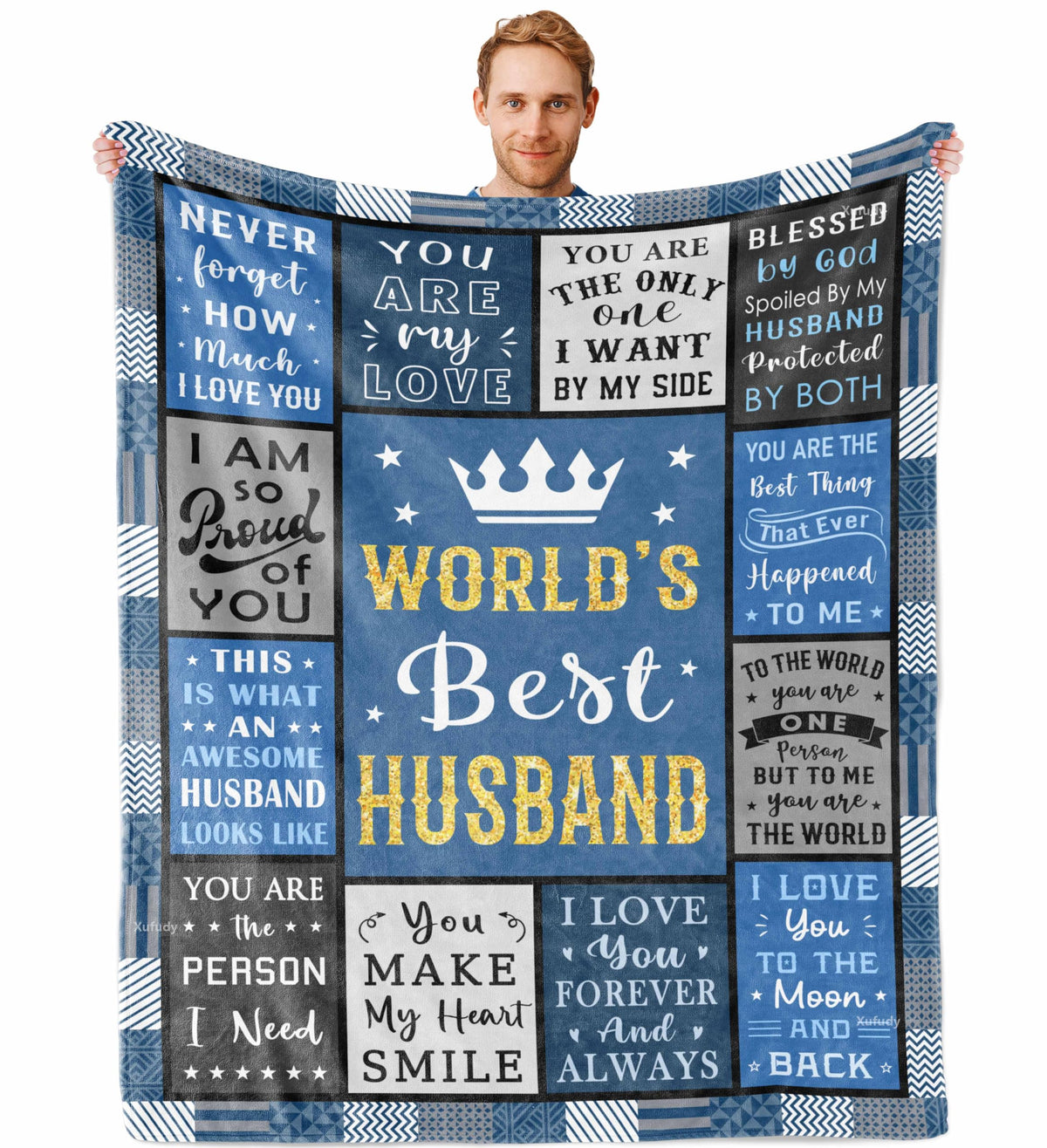 Chic Charm Husband Gift Blanket 60x50 Inch