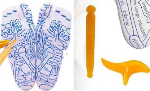 Chic Charm Reflexology Socks with Massage Tool Set