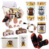 Chic Charm Highland Cow Lovers Gift Set for Women