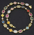 Chic Charm Gold-Plated Hip-Hop Gemstone Necklace