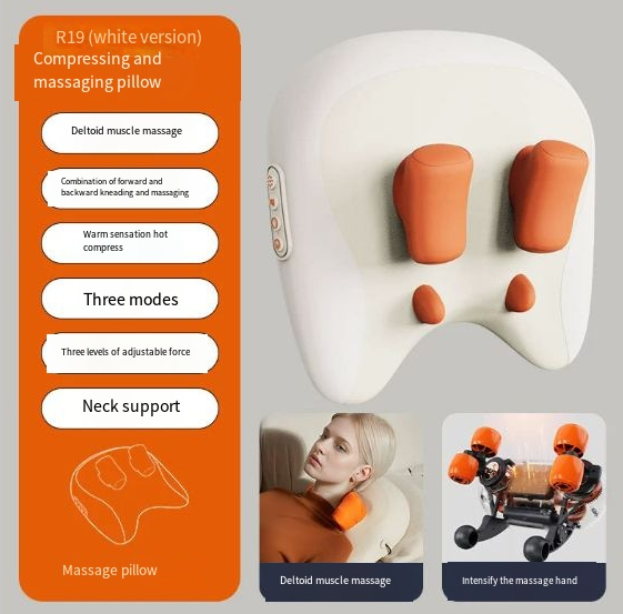 Chic Charm Neck & Shoulder Massage Pillow Relaxation