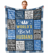 Chic Charm Husband Gift Blanket 60x50 Inch