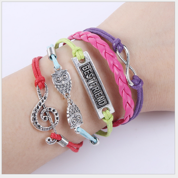 Chic Charm Multi-Layer Woven Bracelet Bangle Rope