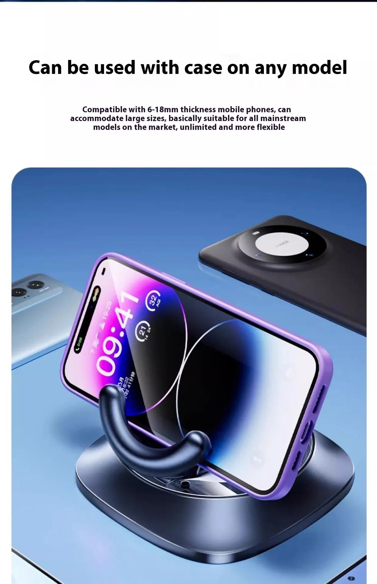 Chic Charm Adjustable Magnetic Car Phone Holder Mount
