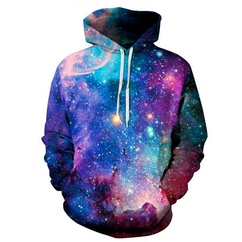 Classic 3D Animal Print Hoodie with US Flag Design