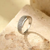 Chic Charm Elegant Adjustable Sparkle Ring