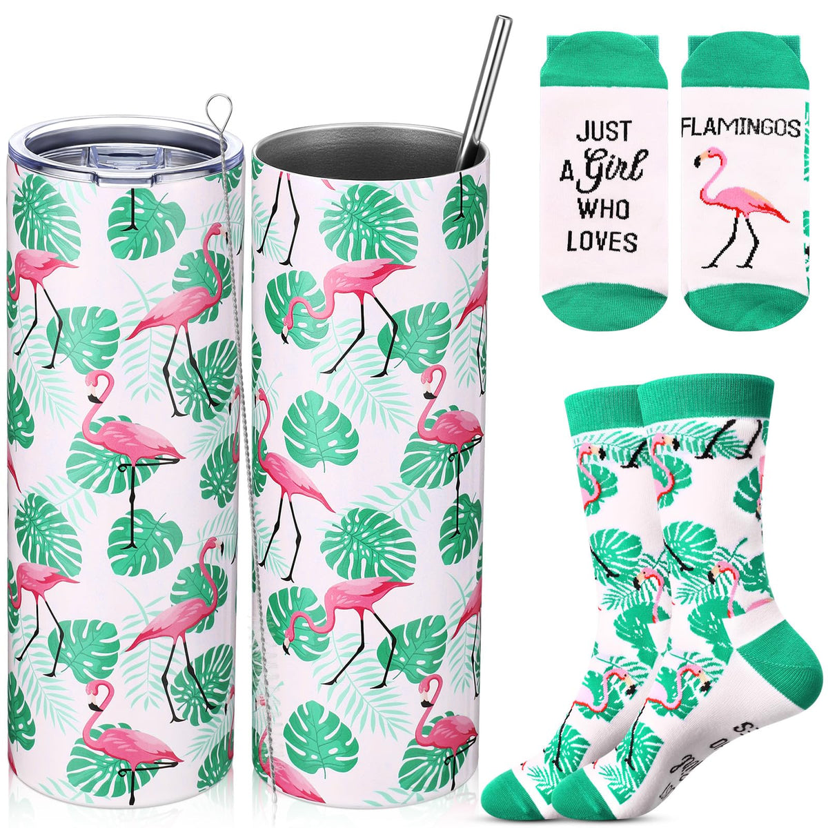 Chic Charm 2-Piece Flamingo Themed Gift Set