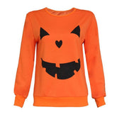 Chic Charm Halloween Pumpkin Sweatshirt