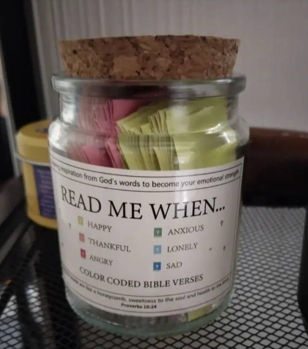 Chic Charm Bible Verses In A Jar Inspirational Gift