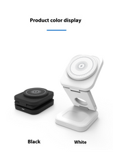 Chic Charm 3-in-1 Foldable Wireless Charger Station