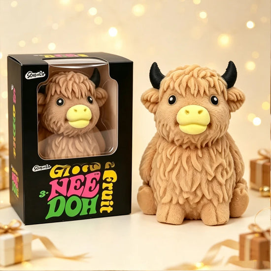 Chic Charm Scottish Highland Cow Squishy Slow Rebound Anxiety Relief Fidget Toy,Squishy Toys,Kid Toys,Juegos Para Niños,Cheese Squishy