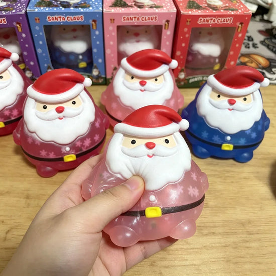 Santa Claus Squishy Christmas Squeeze Toy Stress Relief Slow Rebound Fidget Antistress Christmas Party Decoration Gift