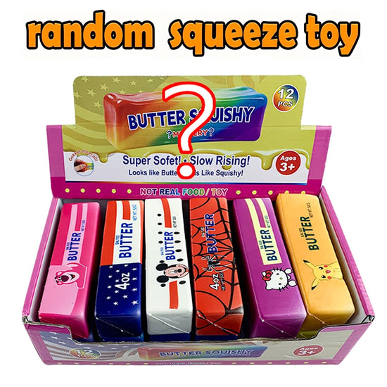 Squishy Jumbo Slow Rising Butter Squishy Toy for Blind Box Fun Anti Anxiety Stress Relief & Decompression Squeeze Toy for Adults