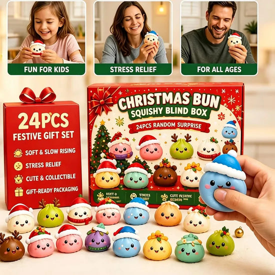 Squishy 2026 Christmas. Advent Calendar, 24 Days. Countdown. Surprise. Box Dumpling Slow Rebound. Squishies Squeeze Sensory Gift