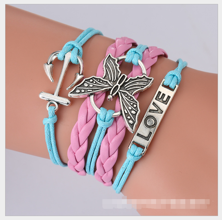Chic Charm Multi-Layer Woven Bracelet Bangle Rope
