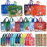 Chic Charm 24-Piece Assorted Christmas Gift Bags Set