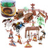 Chic Charm 58-Piece Wild West Cowboy Figure Play Set