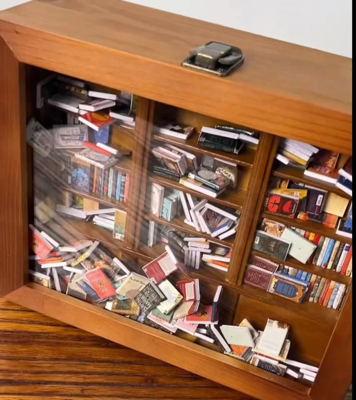 Chic Charm Anxiety Bookshelf Stress Relief Book Display