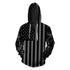 Classic 3D Animal Print Hoodie with US Flag Design
