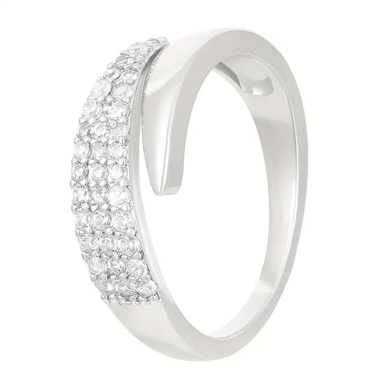 Chic Charm Elegant Adjustable Sparkle Ring