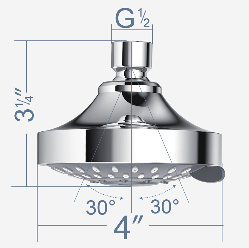 Chic Charm High Pressure Adjustable Handheld Showerhead