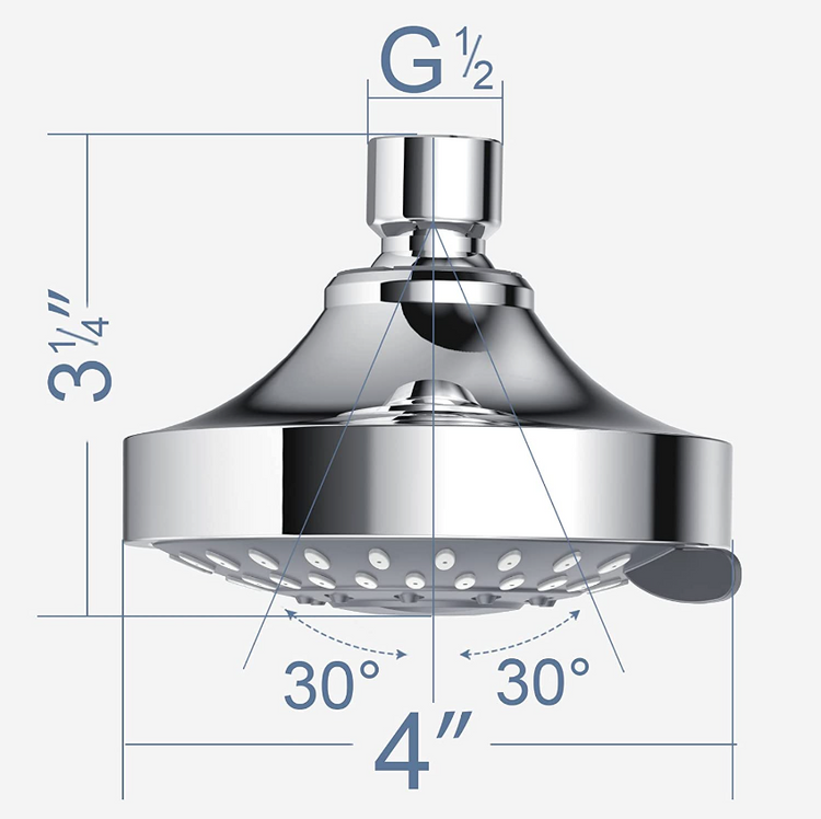 Chic Charm High Pressure Adjustable Handheld Showerhead