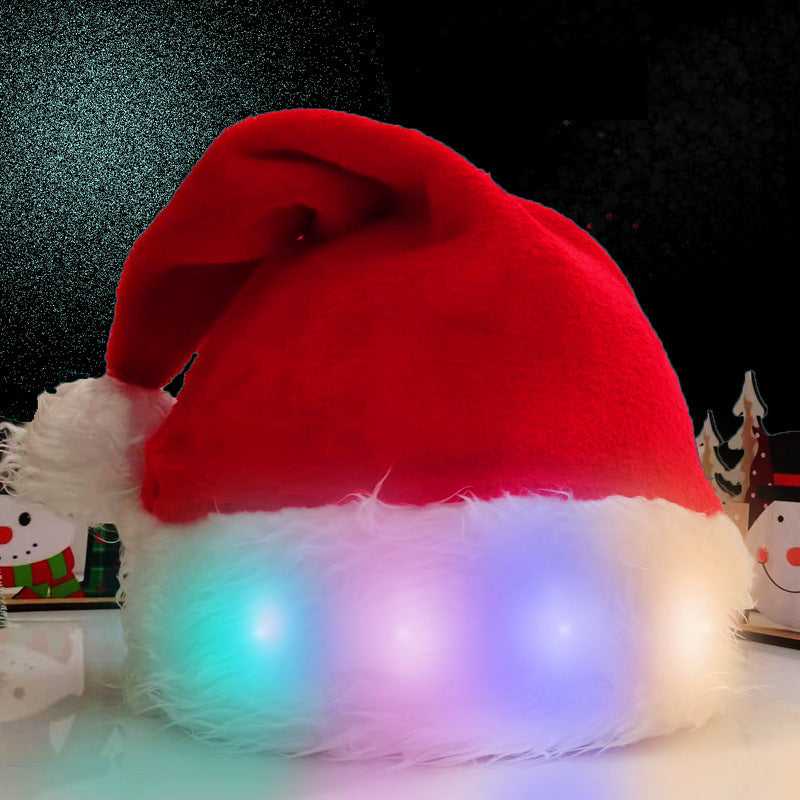 Chic Charm LED Light-Up Christmas Santa Hat