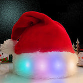 Chic Charm LED Light-Up Christmas Santa Hat
