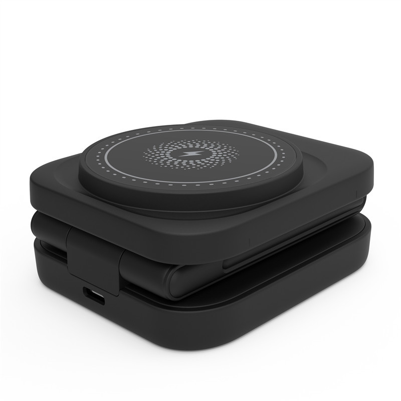 Chic Charm 3-in-1 Foldable Wireless Charger Station