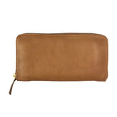 Chic Charm Nubuck Zipper Wallet