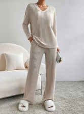 Chic Charm Casual 2-Piece Loungewear Set