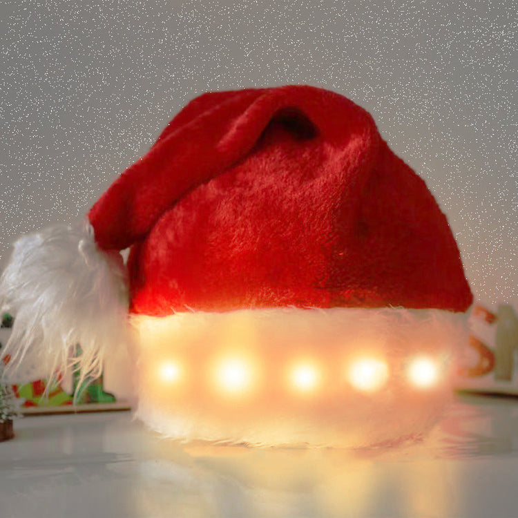Chic Charm LED Light-Up Christmas Santa Hat