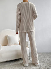 Chic Charm Casual 2-Piece Loungewear Set