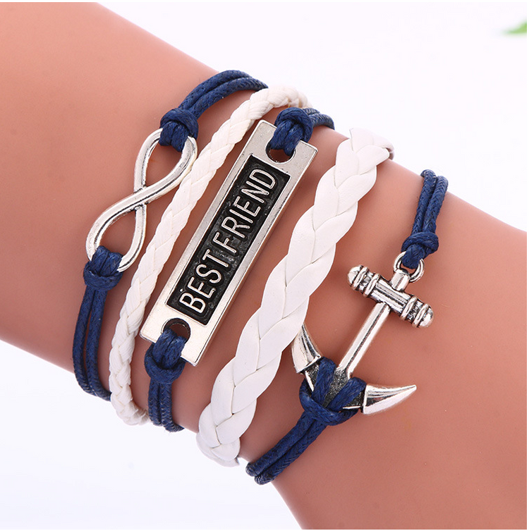 Chic Charm Multi-Layer Woven Bracelet Bangle Rope