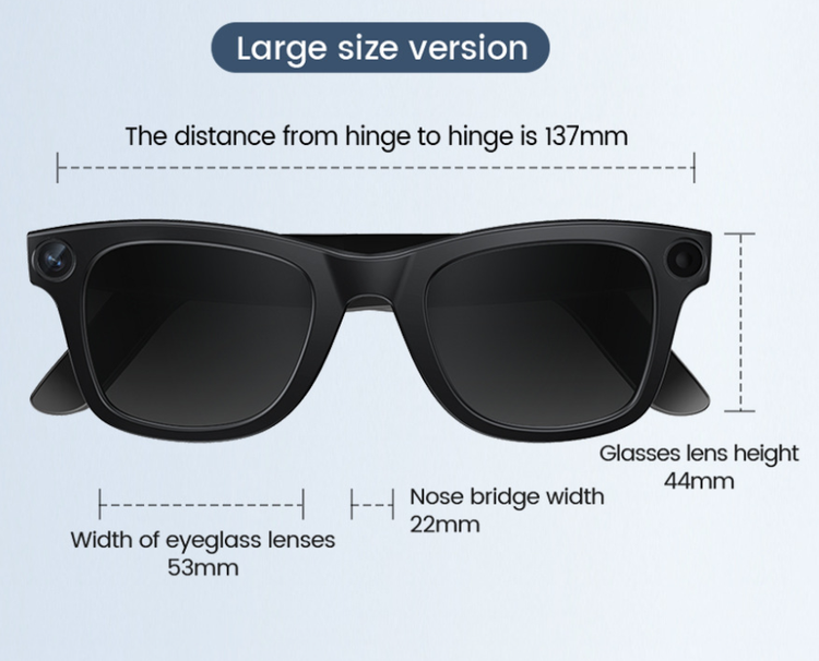 Chic Charm AI Camera Smart Glasses with Smart Features