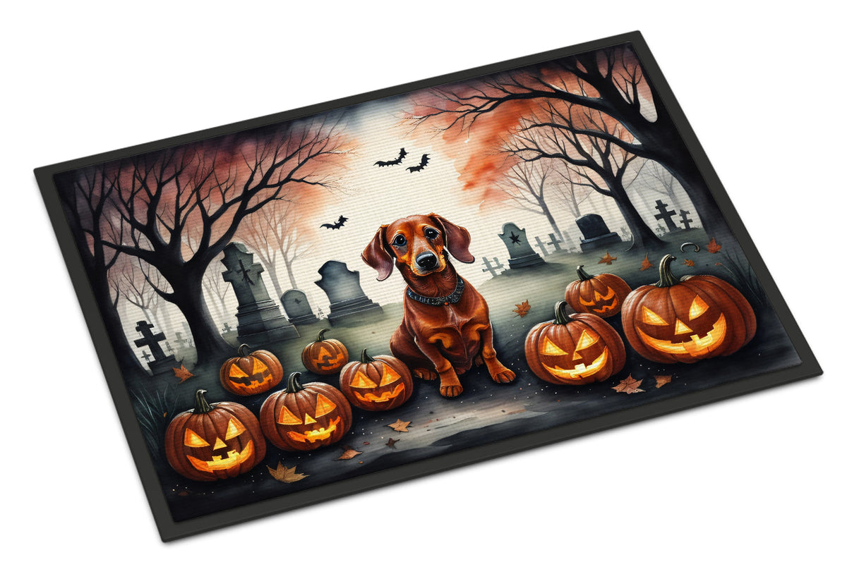 Chic Charm Dachshund Spooky Halloween Doormat