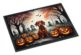 Chic Charm Dachshund Spooky Halloween Doormat