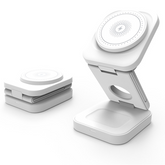 Chic Charm 3-in-1 Foldable Wireless Charger Station