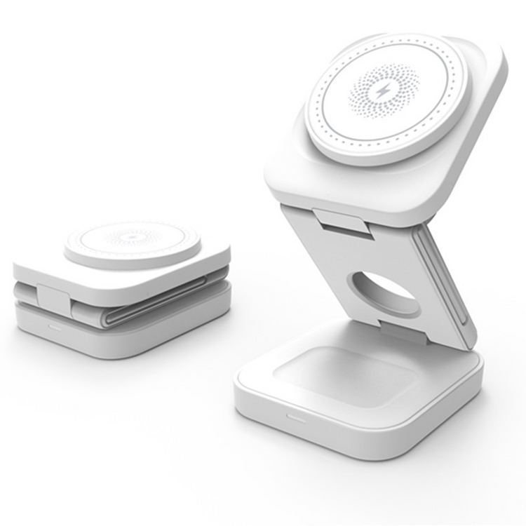 Chic Charm 3-in-1 Foldable Wireless Charger Station
