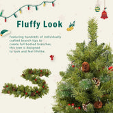 Chic Charm Pre-Lit Artificial Christmas Tree 4-Piece Set
