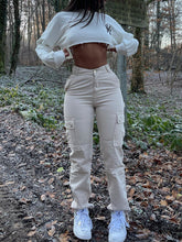 Chic Charm High Waist Cargo Pants Stylish Fit