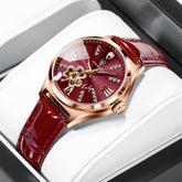 Chic Charm Waterproof Ladies Korean Style Calendar Watch