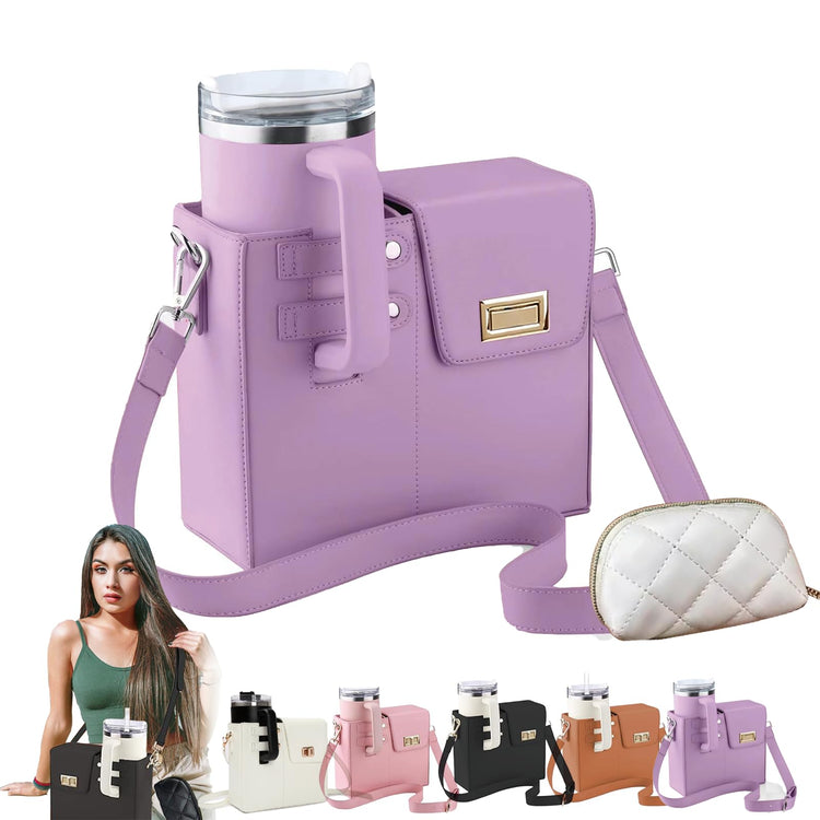 Chic Charm Stanley Tumbler Purse with Water Bottle Pocket