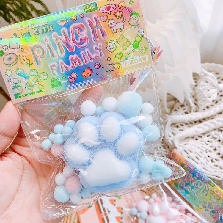 Chic Charm Kawaii Cat Paw Squishy Sensory Toy