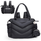 Chic Charm Convertible Diaper Bag Tote Backpack