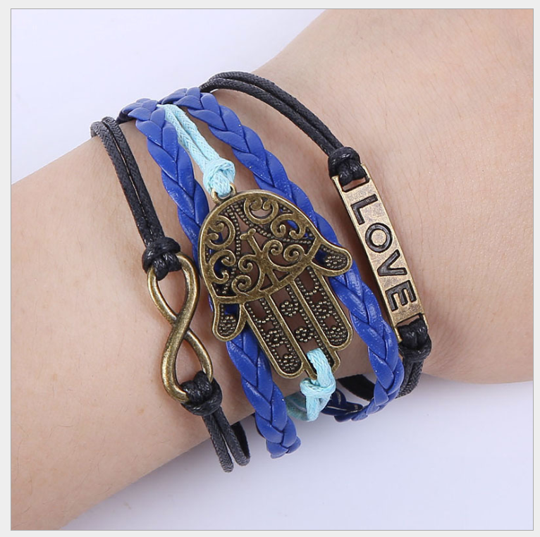 Chic Charm Multi-Layer Woven Bracelet Bangle Rope
