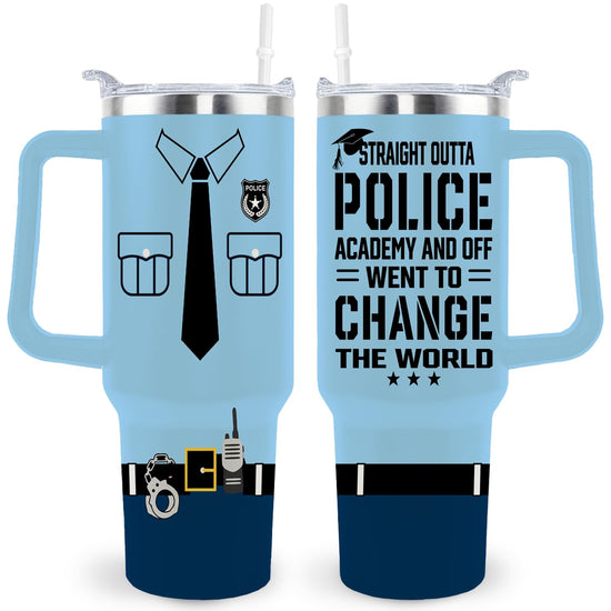 Chic Charm Police Academy Graduation 40oz Tumbler Cup