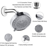 Chic Charm High Pressure Adjustable Handheld Showerhead