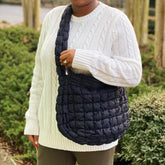 Chic Charm Carry All Quilted Cross Body Bag